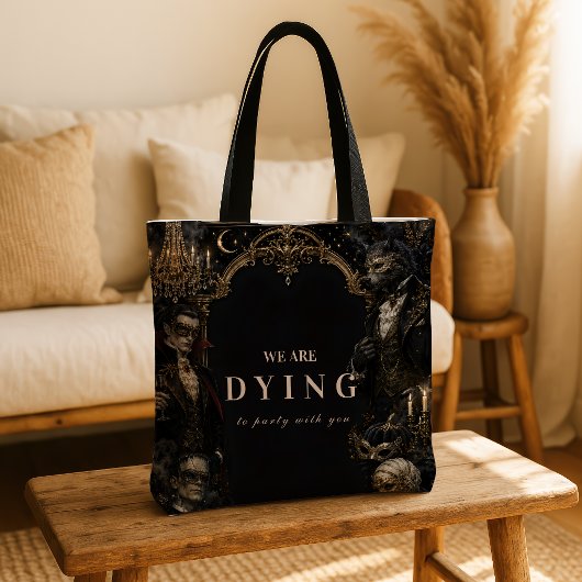 Gothic Monster Halloween Maskerade Tote Bag