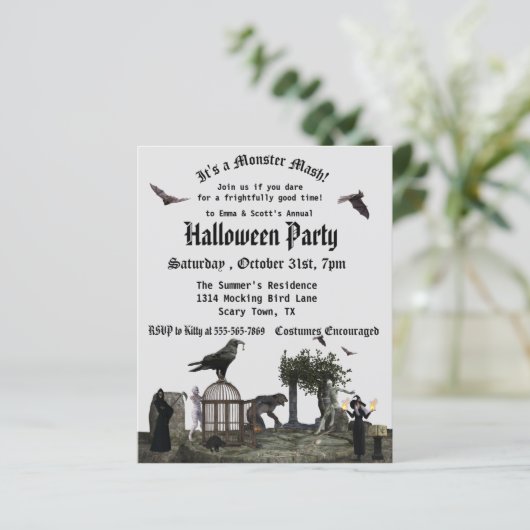 Gothic Monster Mash Halloween Witch Budget (Staand voorkant)