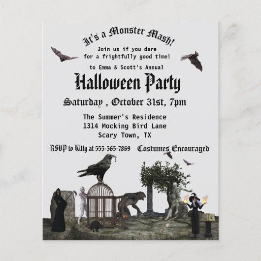 Gothic Monster Mash Halloween Witch Budget (Voorkant)