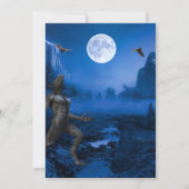 Gothic Monster Mash Werewolf Halloween Feest Kaart (Achterkant)