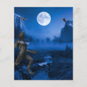 Gothic Monster Mash Werewolf Halloween Party Invit Flyer (Achterkant)