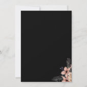 Gothic Moody Bloemen Bruiloft Kaart (Achterkant)