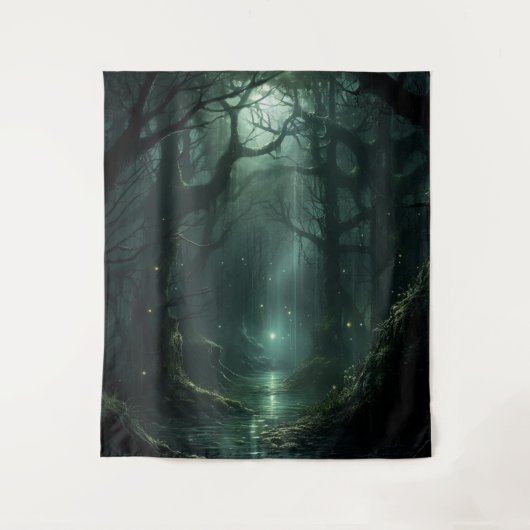 Gothic Moody Dark Enchanted Forest Wandkleed (Voorkant)