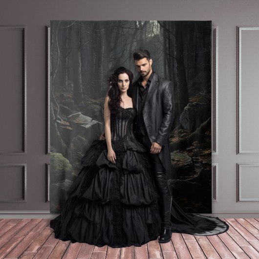 Gothic Moody Dark Forest Rocky Path XLarge Wandkleed