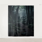 Gothic Moody Dark Forest Twilight Rock Path XLarge Wandkleed (Voorkant)