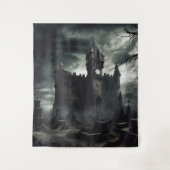 Gothic Moody Donker Kasteel Twee Wandkleed (Voorkant)