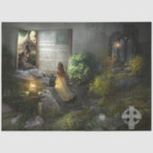 Gothic Moody Fantasy-debetpapier Tissuepapier (Voorkant)