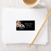 Gothic Moody Floral Foto Retouradres Etiket (Insitu)