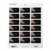 Gothic Moody Floral Foto Retouradres Etiket (Full Sheet)