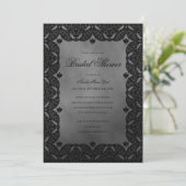 Gothic Moody Medieval Grey Vrijgezellenfeest Kaart (Staand voorkant)