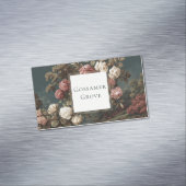 Gothic Moody Rose River Landscape Gold Frame Magnetisch Visitekaartje (Voorbeeld)
