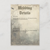 Gothic Moody Scènes  Cream & Black Details Informatiekaartje (Voorkant)