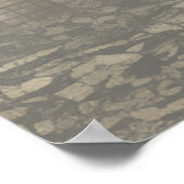 Gothic Moody Scènes  Cream & Zwart Bruiloft Poster (Hoek)