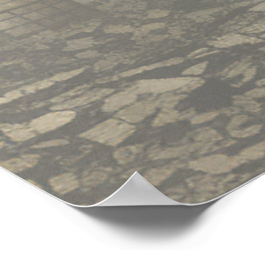 Gothic Moody Scènes  Cream & Zwart Bruiloft Poster (Hoek)