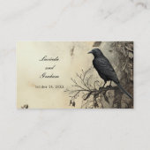 Gothic Moody Scènes  Crème & Zwart Flat Plaatskaartje (Achterkant)