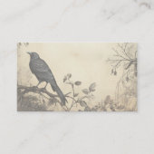 Gothic Moody Scènes  Crème & Zwart Flat Plaatskaartje (Voorkant)