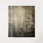 Gothic Moody Scènes Donker Bos Cream & Zwart Wandkleed (Voorkant)