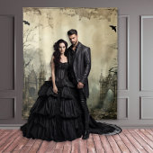 Gothic Moody Scenes  Ruins Cream & Black Wandkleed