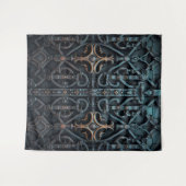 Gothic Moody Zwart & Brons Vierkante Deur Wandkleed (Voorkant (horizontaal))