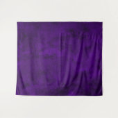 Gothic Moody Zwart & Paarse Vintage Abstract Wandkleed (Voorkant (horizontaal))