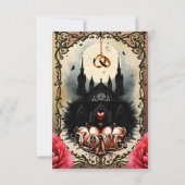 Gothic Moon –Eternal Love Beneath the Midnight Sky RSVP Kaartje (Achterkant)