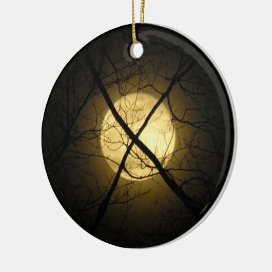 GOTHIC MOON KERAMISCH ORNAMENT (Links)