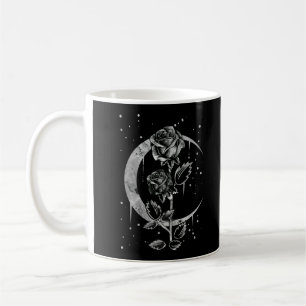 Gothic Moon Roos Crescent Witchy Art Koffiemok