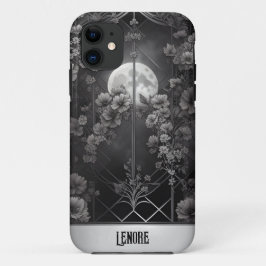 Gothic Moonlight en Flowers Gate Case-Mate iPhone Case