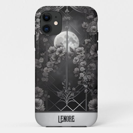 Gothic Moonlight en Flowers Gate Case-Mate iPhone Case (Achterkant)