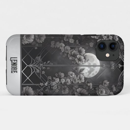 Gothic Moonlight en Flowers Gate Case-Mate iPhone Case (Achterkant (horizontaal))