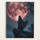 Gothic Moonlight Wraith Spiral Notebook | Dark Fan Planner (Voorkant)