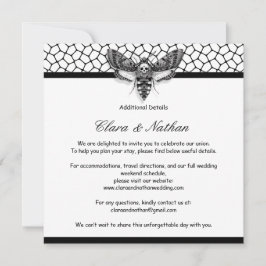 Gothic Mot Enclosurekaart – Donkere Romantische Br Kaart