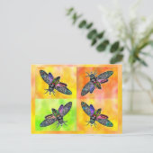 Gothic Moth 4 briefkaart (Staand voorkant)