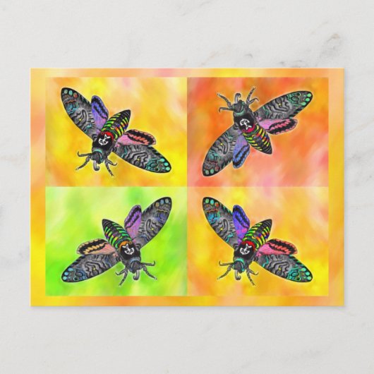 Gothic Moth 4 briefkaart (Voorkant)