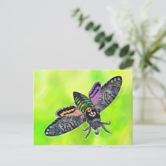 Gothic Moth briefkaart (Staand voorkant)