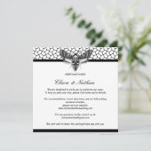 Gothic Moth Enclosure Kaart – Donker Romantisch Hu (Staand voorkant)