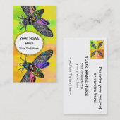 Gothic Moth-oproepkaart Contactkaartje (Voorkant / Achterkant)