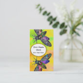 Gothic Moth-oproepkaart Contactkaartje (Staand voorkant)