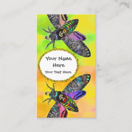 Gothic Moth-oproepkaart Contactkaartje