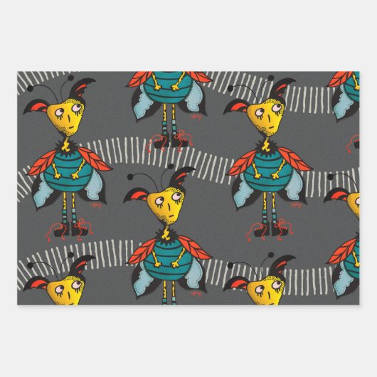 Gothic Moth - Papier voor onmiddellijke verpakking Inpakpapier Vel (Voorkant 3)