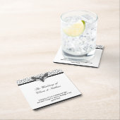 Gothic Moth Skull Wedding – Donker Elegant Kartonnen Onderzetters (Insitu)