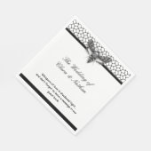 Gothic Moth Skull Wedding Program – Donker Elegant Servet (Hoek)