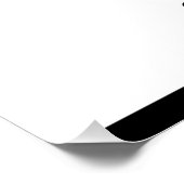 Gothic Moth Skull Wedding [ Zwart en wit Perfect Poster (Hoek)