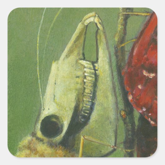 Gothic moth surreal sticker (Voorkant)