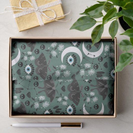 Gothic Moths-weefselpapier Tissuepapier (Geschenk)