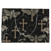 Gothic Motief & Kruis Damast Cadeautas (Achterkant)