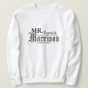 Gothic Mr. Pas getrouwd bruidegom bruiloft Trui