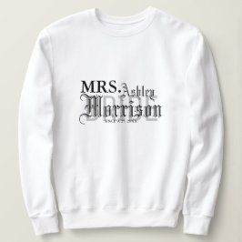 Gothic Mrs. Pas getrouwd Bruid Wedding Trui