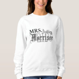 Gothic Mrs. Pas getrouwd Bruid Wedding Trui