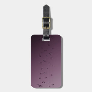 Gothic Musical Notes Bagagelabel